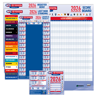 AFL 50 Player Footy Tipping Pack 