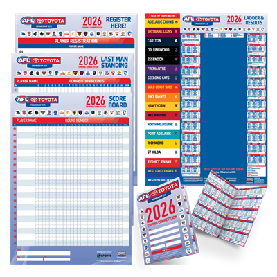 AFL 20 Player Footy Tipping Pack 